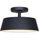 Baxley LED 12.75 inch Black Outdoor Ceiling Lantern