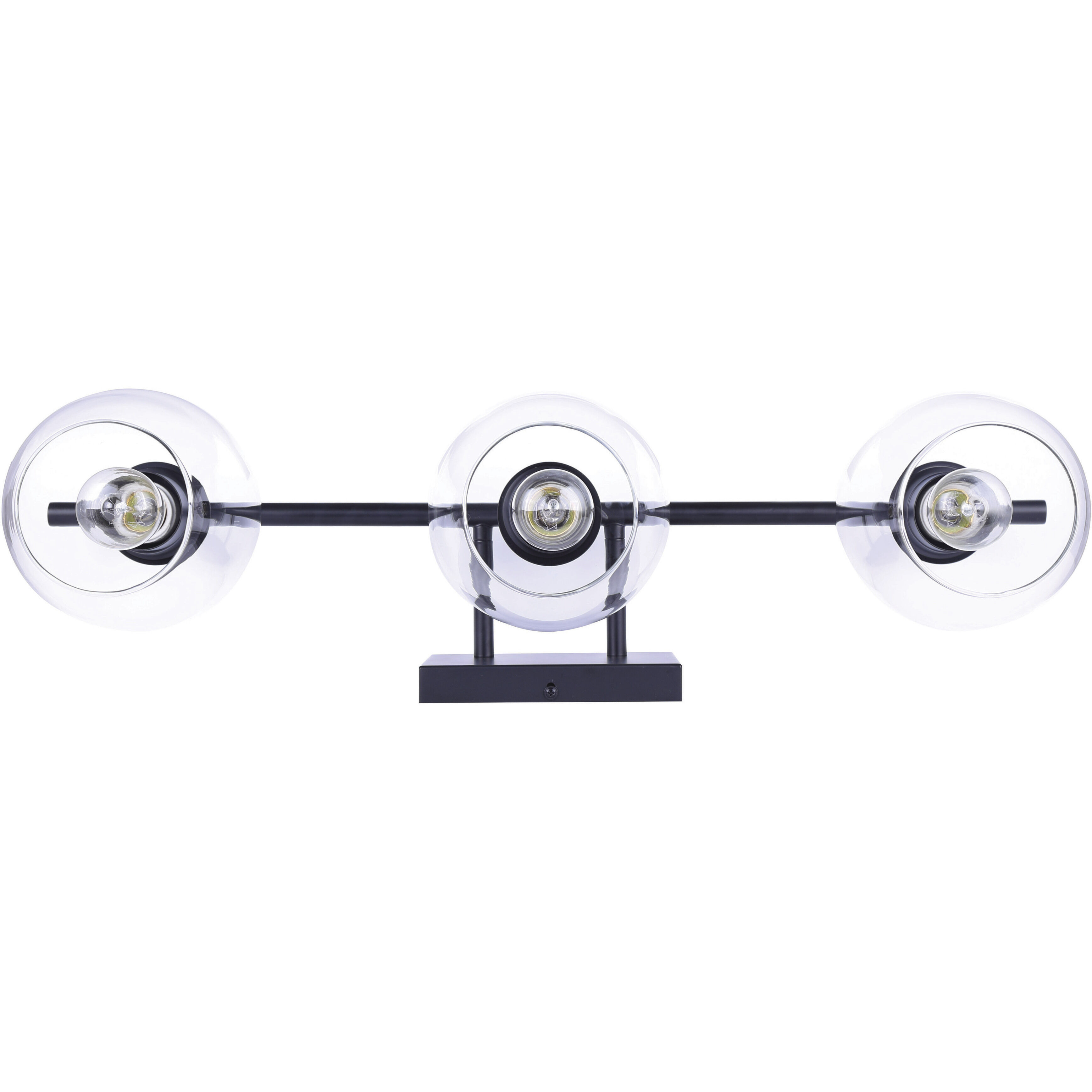 Madison 3 Light 25 inch Black Vanity Light Wall Light