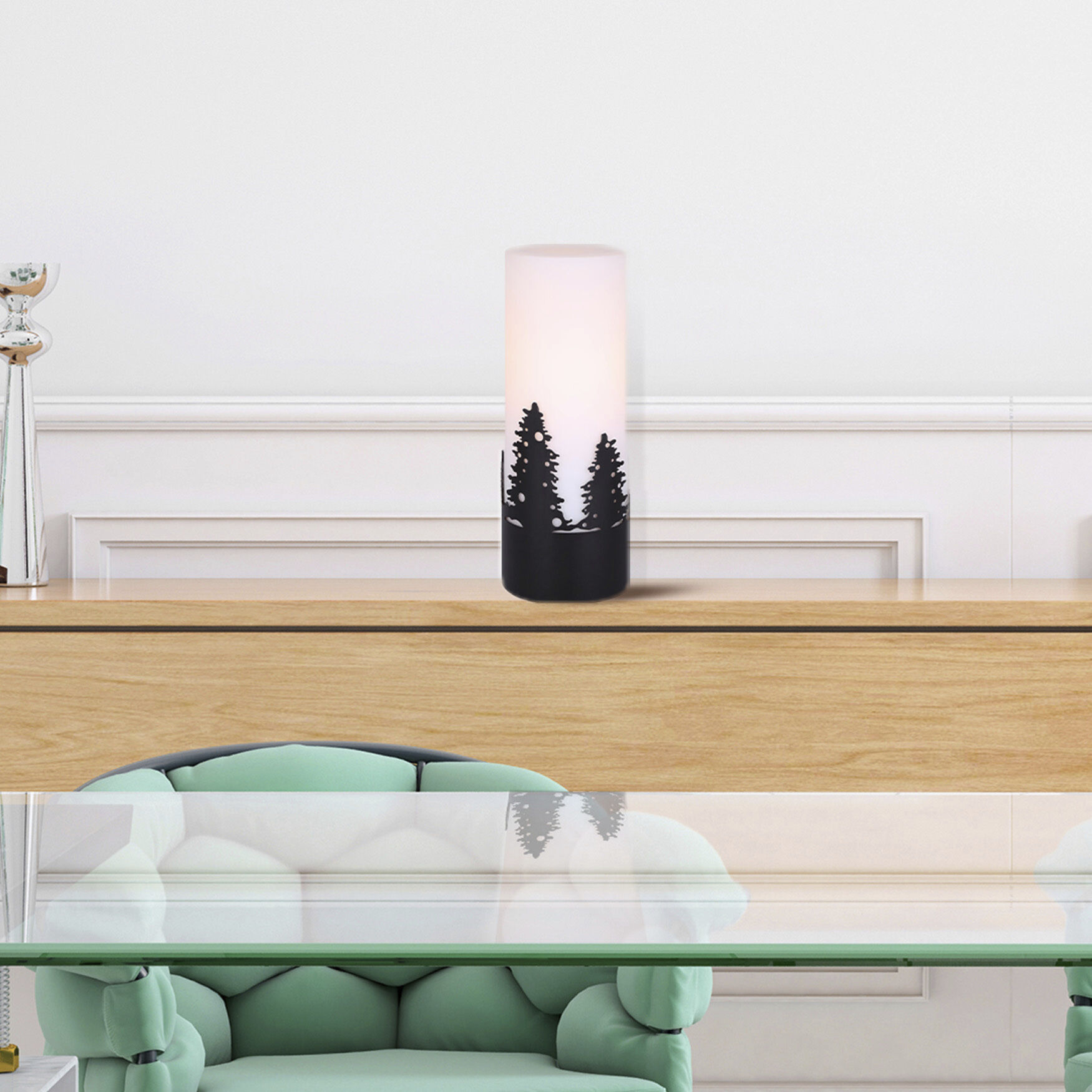 Silvia 12.75 inch 40.00 watt Matte Black Table Lamp Portable Light