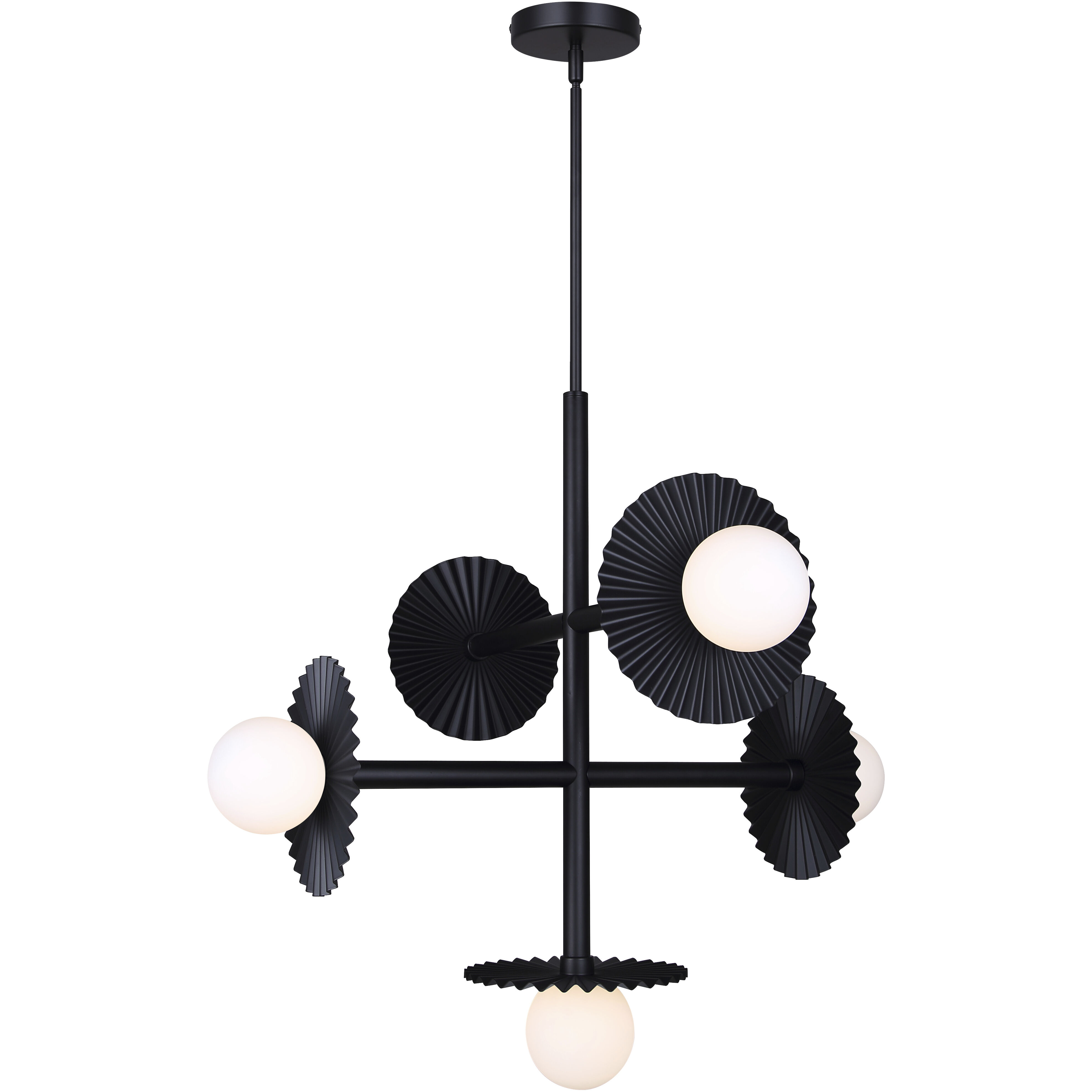 Payton 5 Light 27.5 inch Black Chandelier Ceiling Light