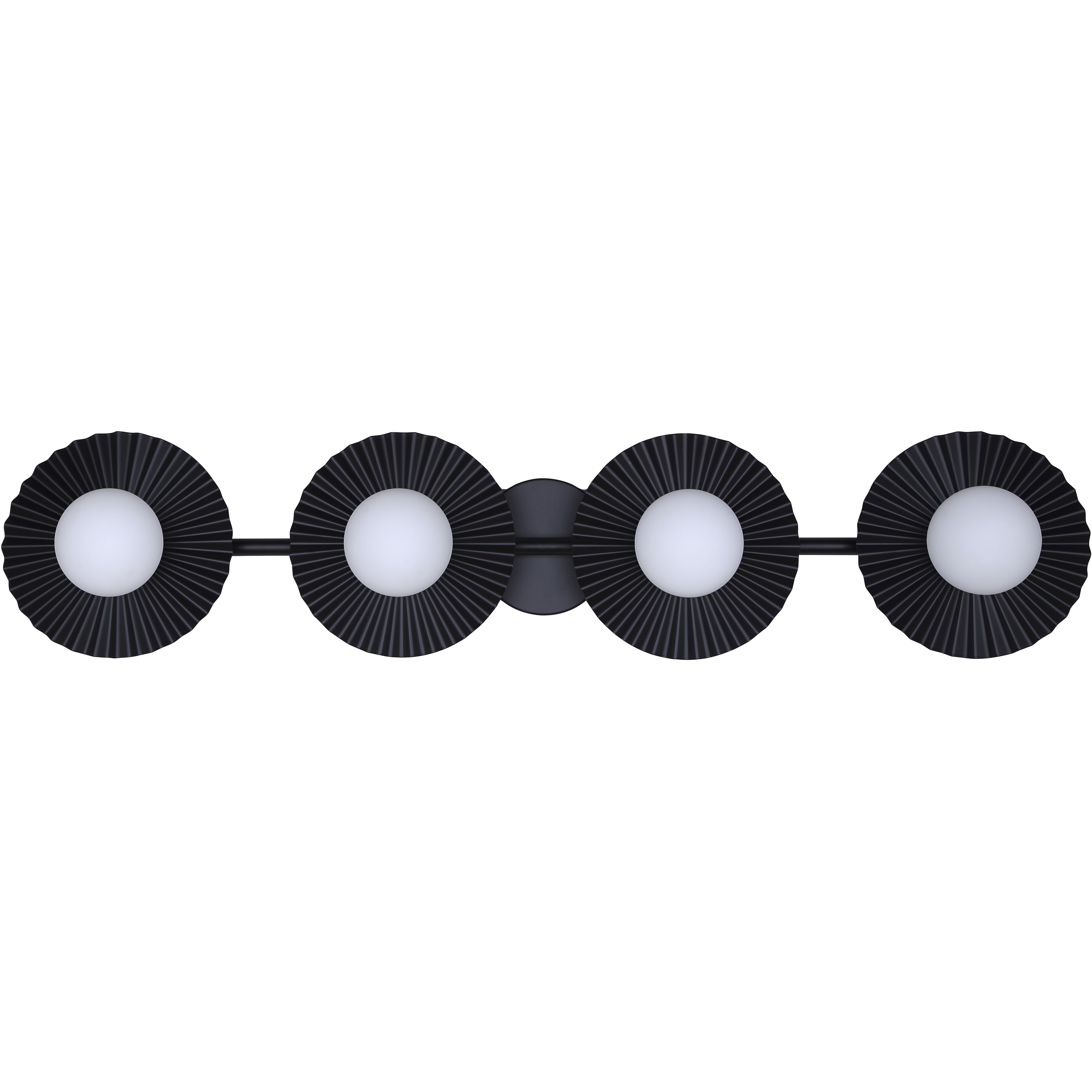 Payton 4 Light 38.75 inch Black Vanity Light Wall Light