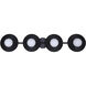 Payton 4 Light 38.75 inch Black Vanity Light Wall Light
