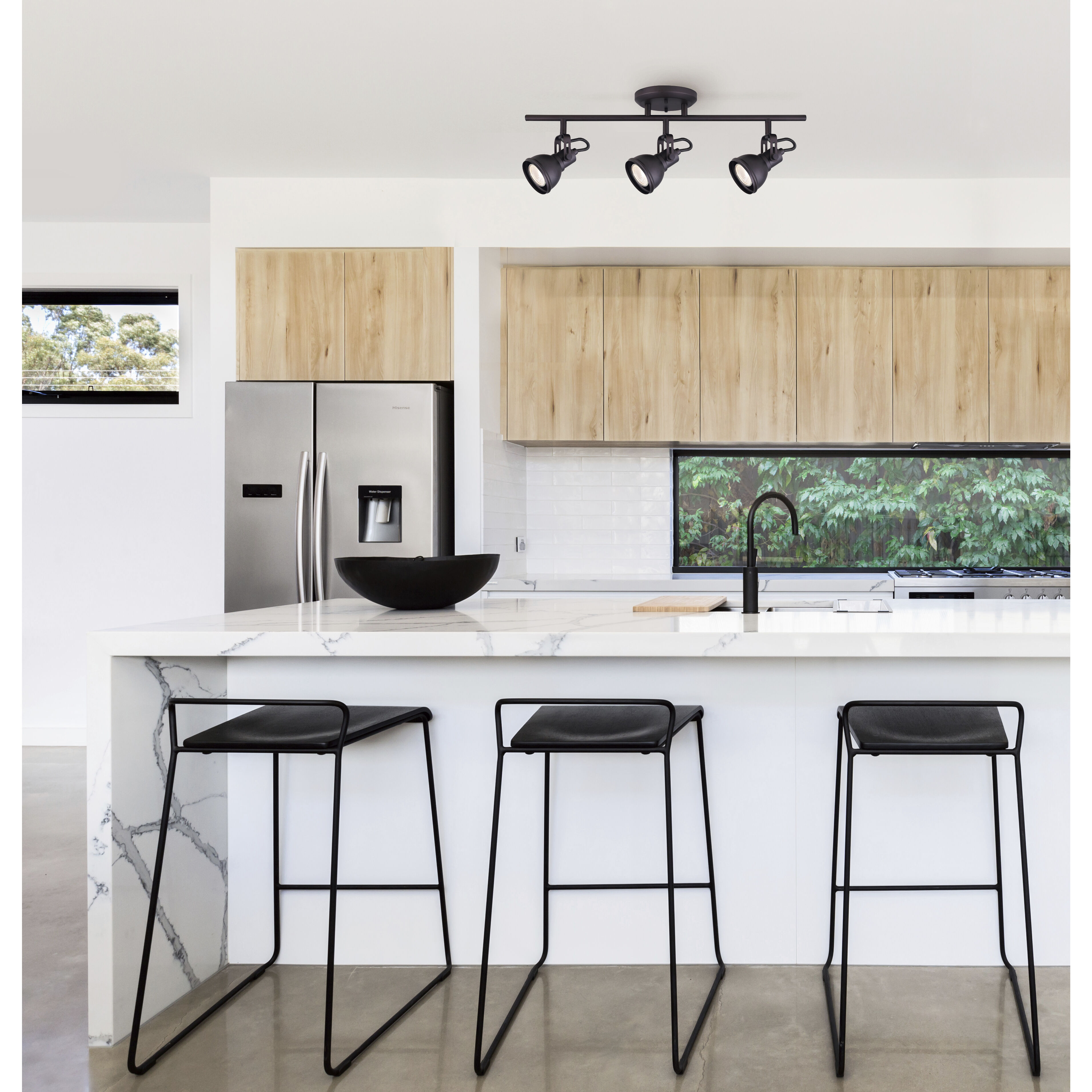 Madison 3 Light Oil Rubbed Bronze Track Ceiling Light