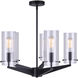 Madison 5 Light 24 inch Black Chandelier Ceiling Light