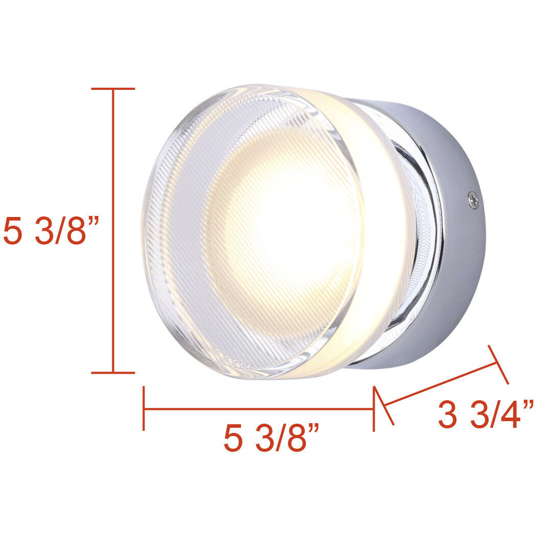 Benni Wall Light in Chrome