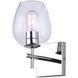 Cain 1 Light 7.5 inch Chrome Vanity Light Wall Light