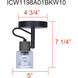 Owen 1 Light Black and Wood Track Lighting Ceiling Light