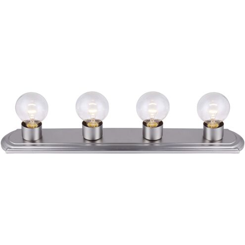 Bathroom Strip 4 Light 24 inch Brushed Pewter Vanity Light Wall Light
