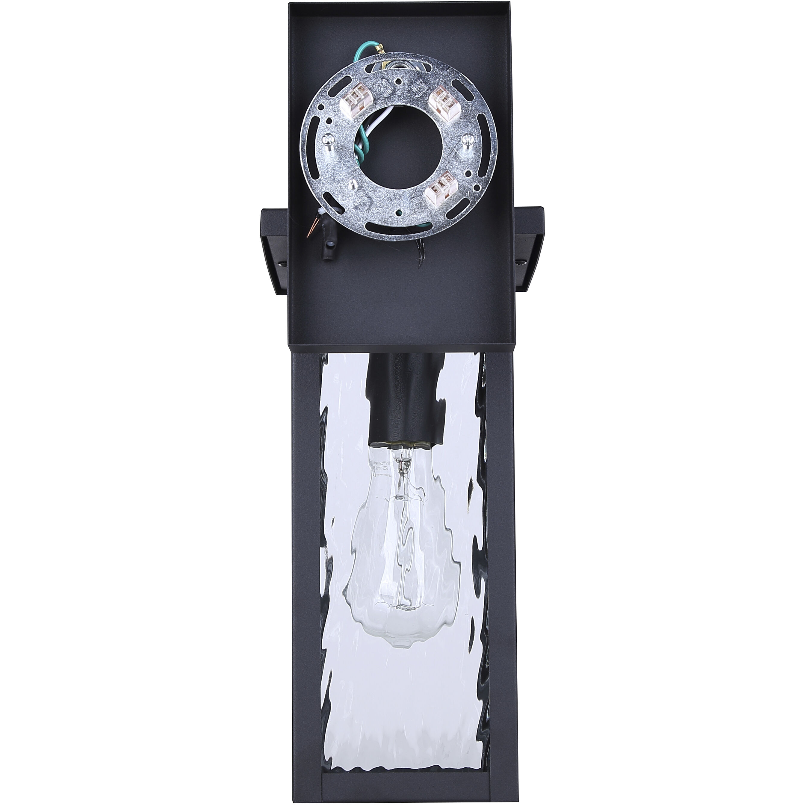 Shana 1 Light 16 inch Black Outdoor Wall Lantern