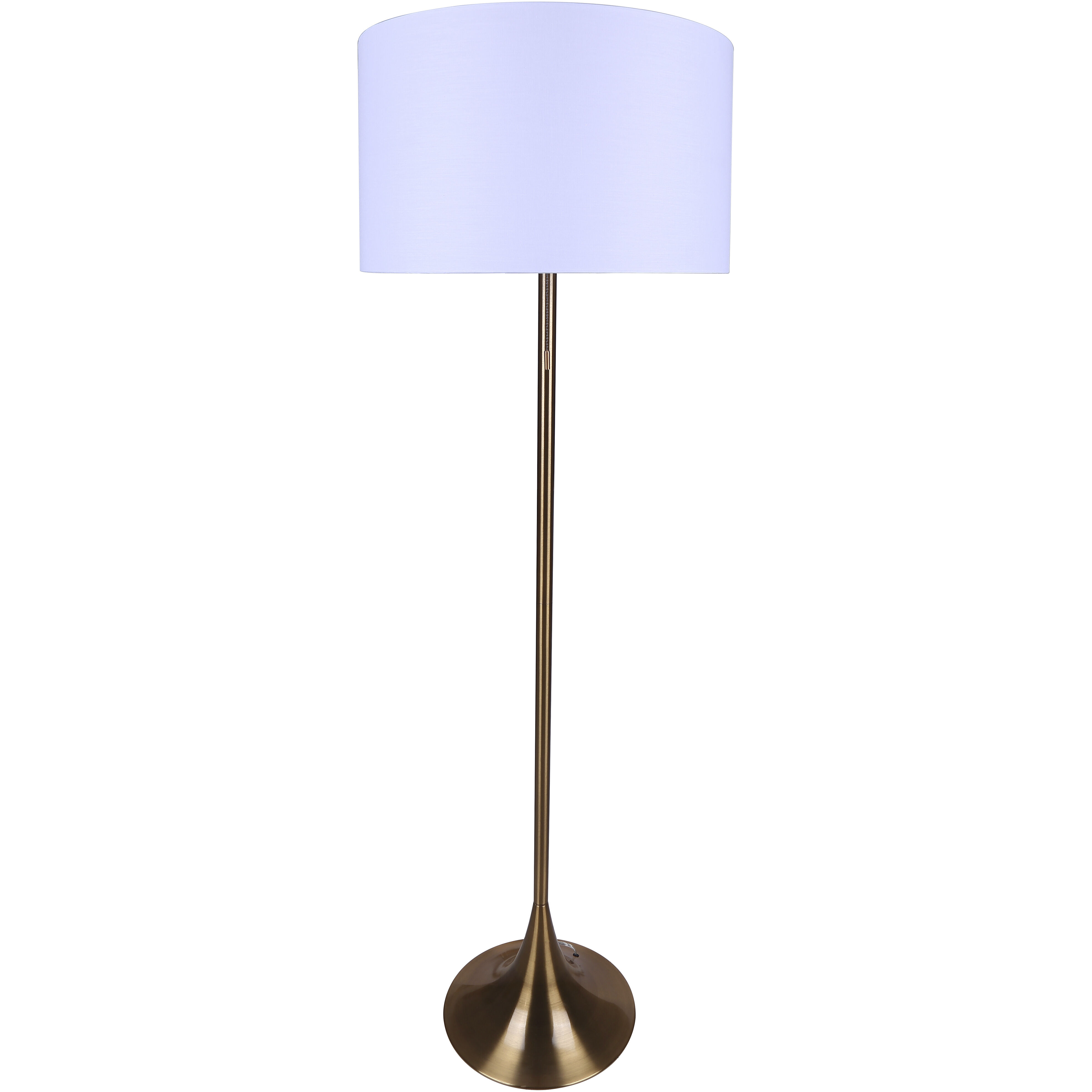Clara 61 inch 100.00 watt Gold Floor Lamp Portable Light