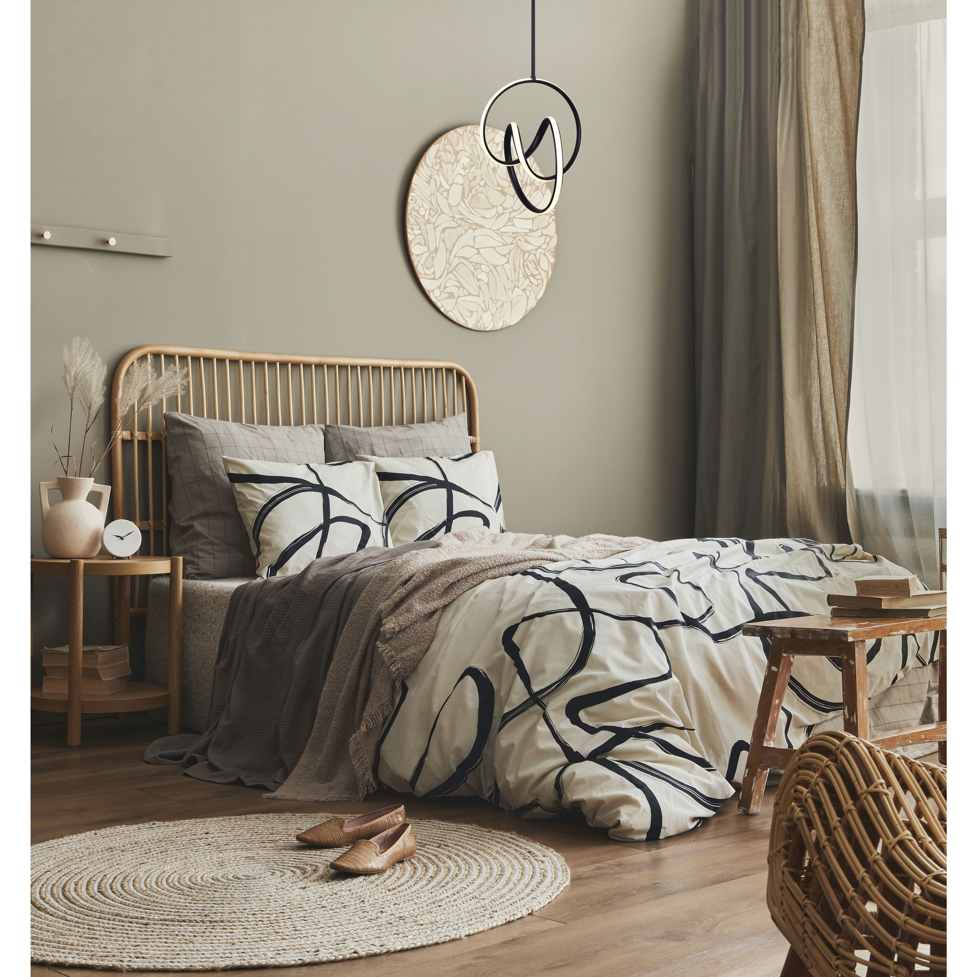 Jase LED 11 inch Matte Black Chandelier Ceiling Light