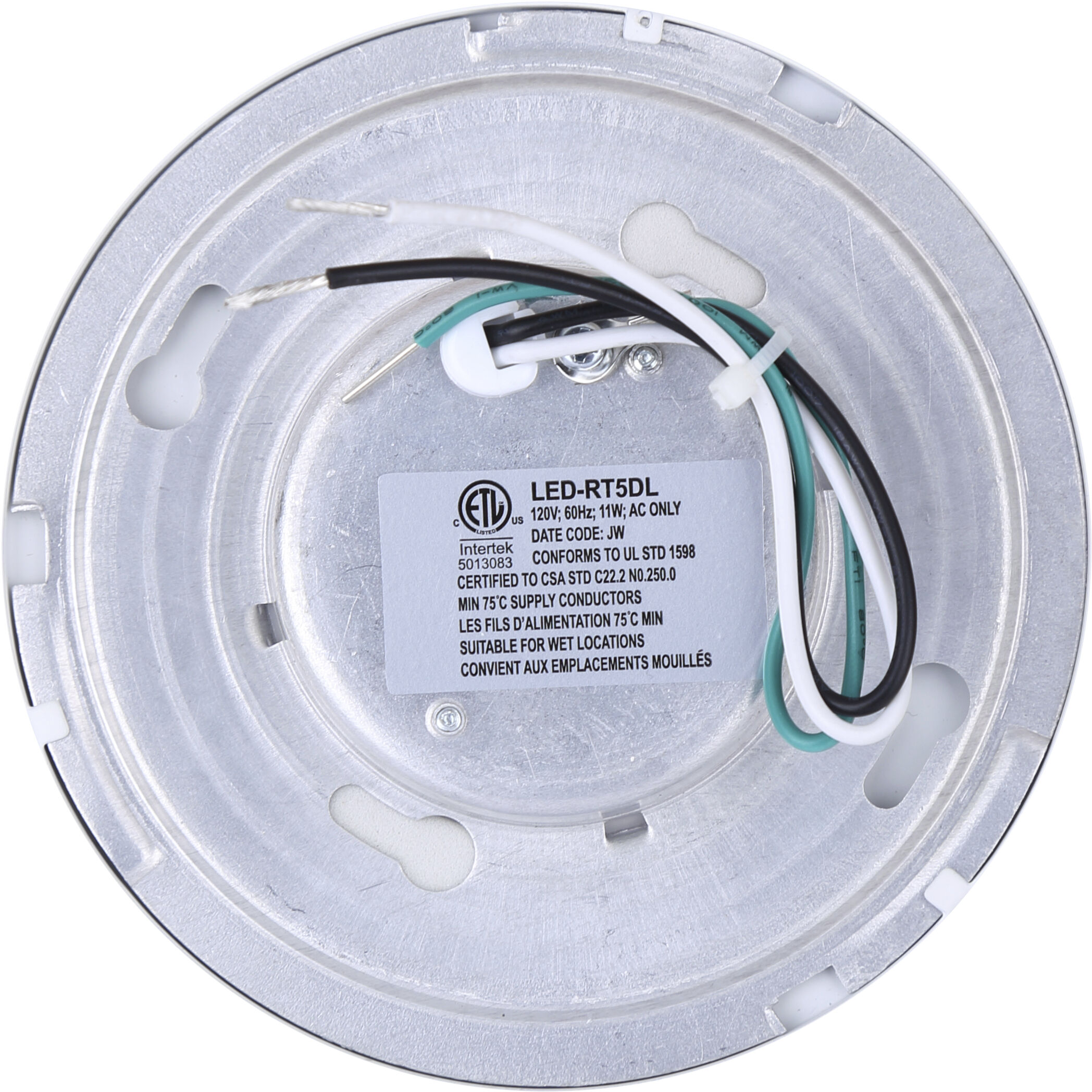 Low Profile LED 5 inch White Disk Light