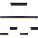 Madison LED 47.25 inch Black Chandelier Ceiling Light