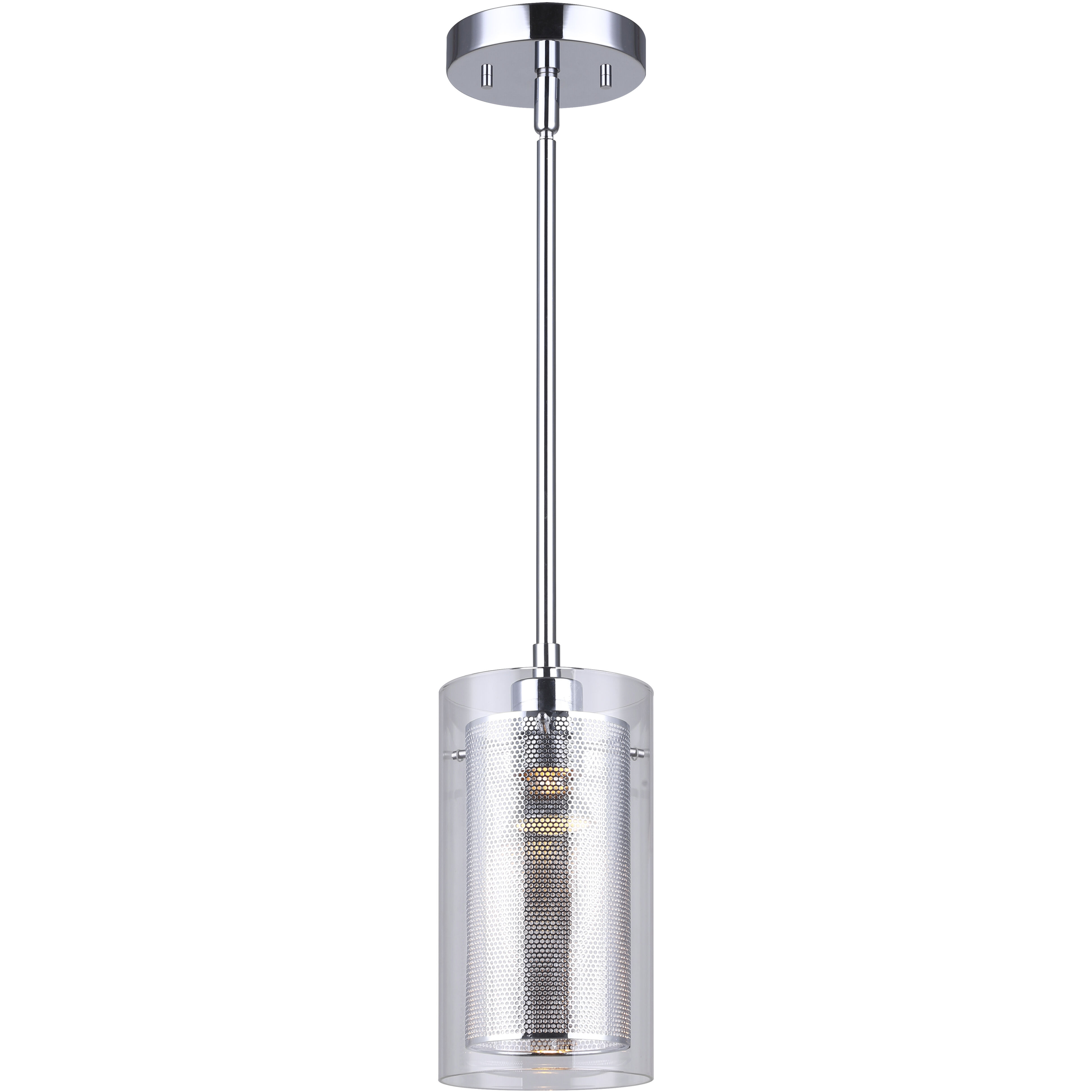 Madison 1 Light 5 inch Chrome Pendant Ceiling Light