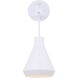 Byck 1 Light 7 inch Matte White Wall Fixture Wall Light