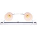 Madison 2 Light 18 inch Chrome Vanity Light Wall Light