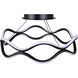 Castra LED 16.88 inch Black Semi-Flush Mount Ceiling Light