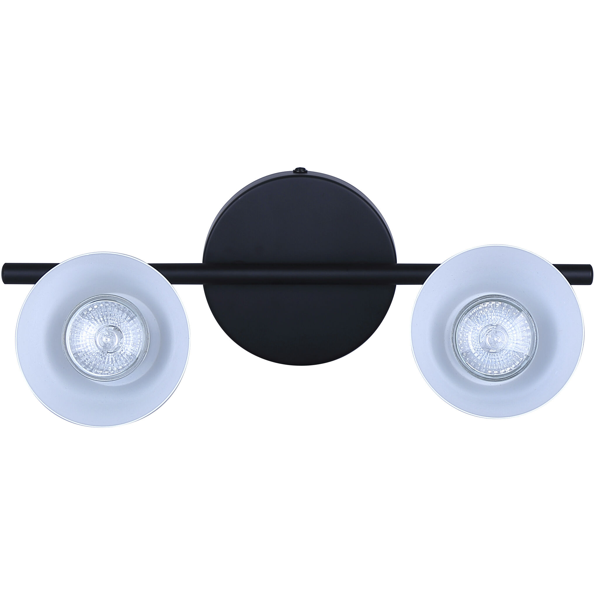Radley 2 Light Black/White Track Lighting Ceiling Light