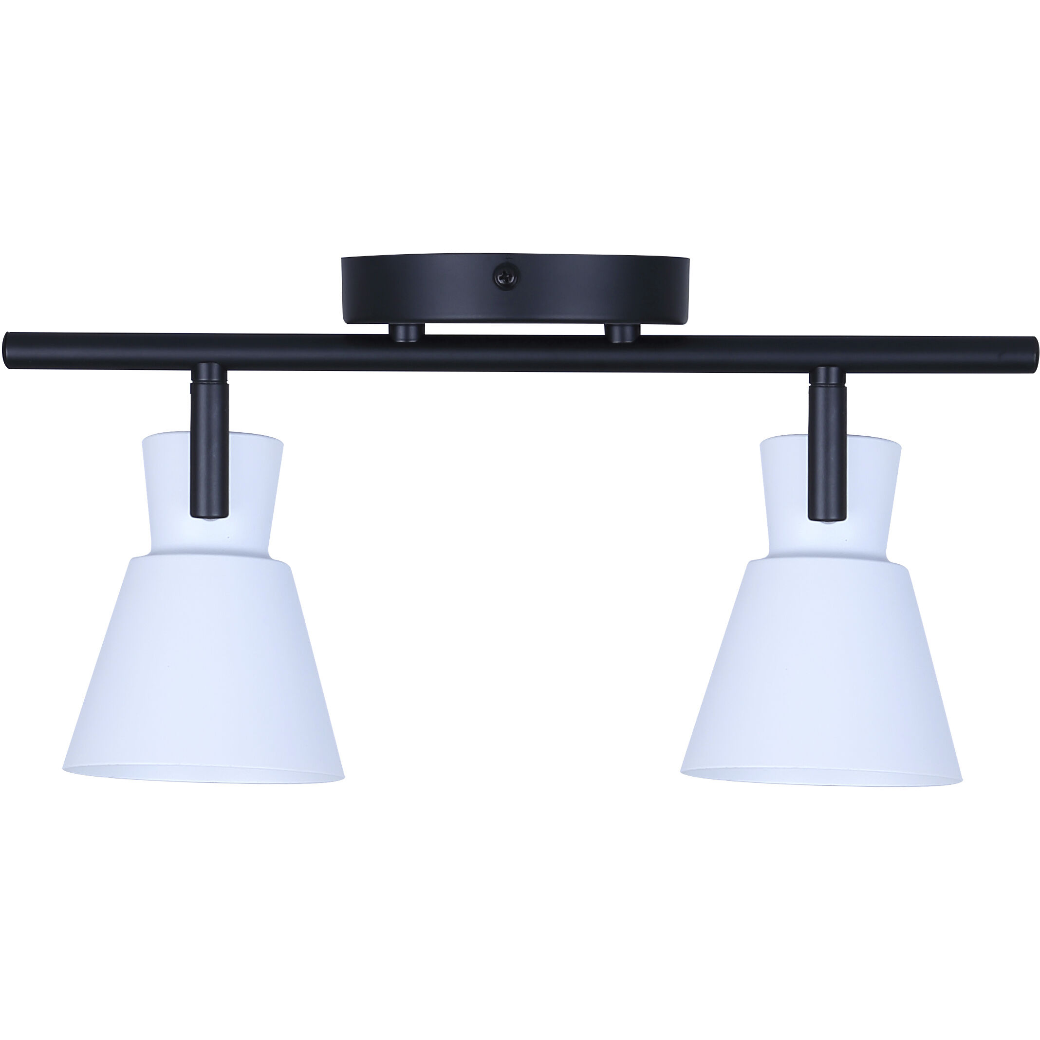 Radley 2 Light Black/White Track Lighting Ceiling Light