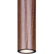 Carver 3 Light 24 inch Matte Black and Faux Wood Pendant Ceiling Light