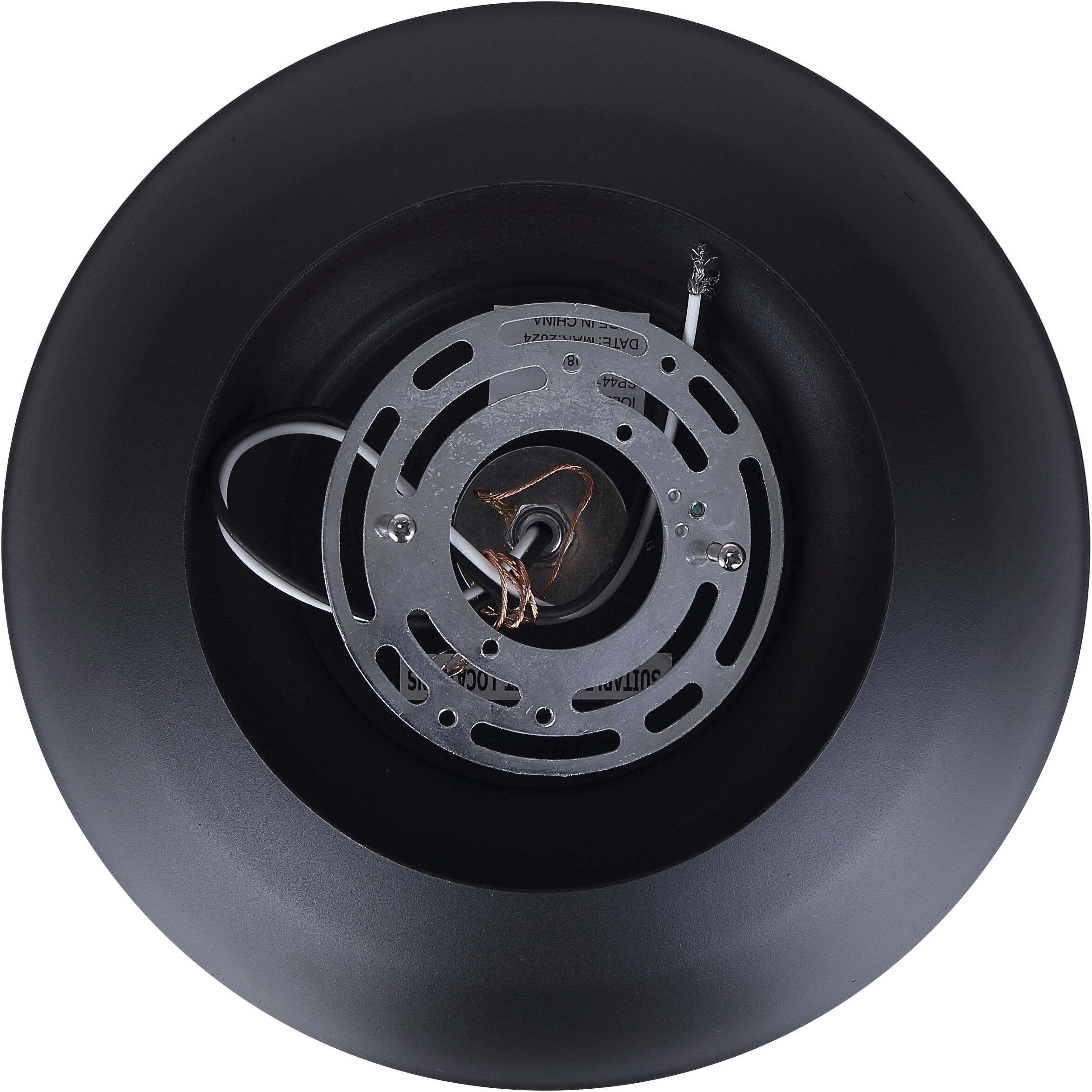 Valec 1 Light 14 inch Sand Black Outdoor Flush Mount