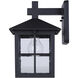 Dom 1 Light 11.5 inch Sand Black Outdoor Wall Lantern