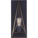 Madison 1 Light 6 inch Black and Gold Wall Light