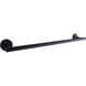 Cain 24 inch Black Towel Bar