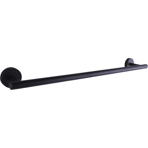 Cain 24 inch Black Towel Bar