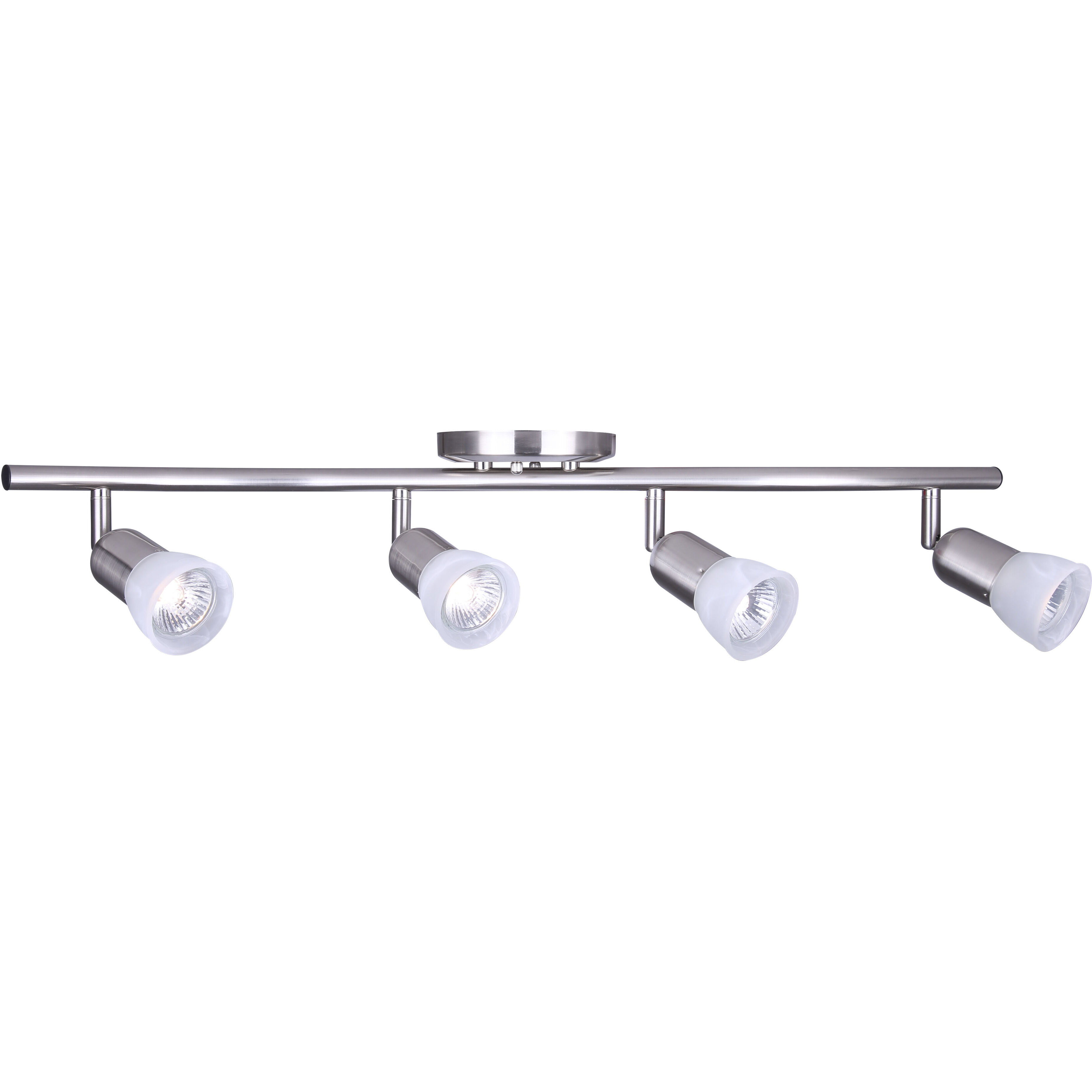 Madison 4 Light Brushed Pewter Track Ceiling Light