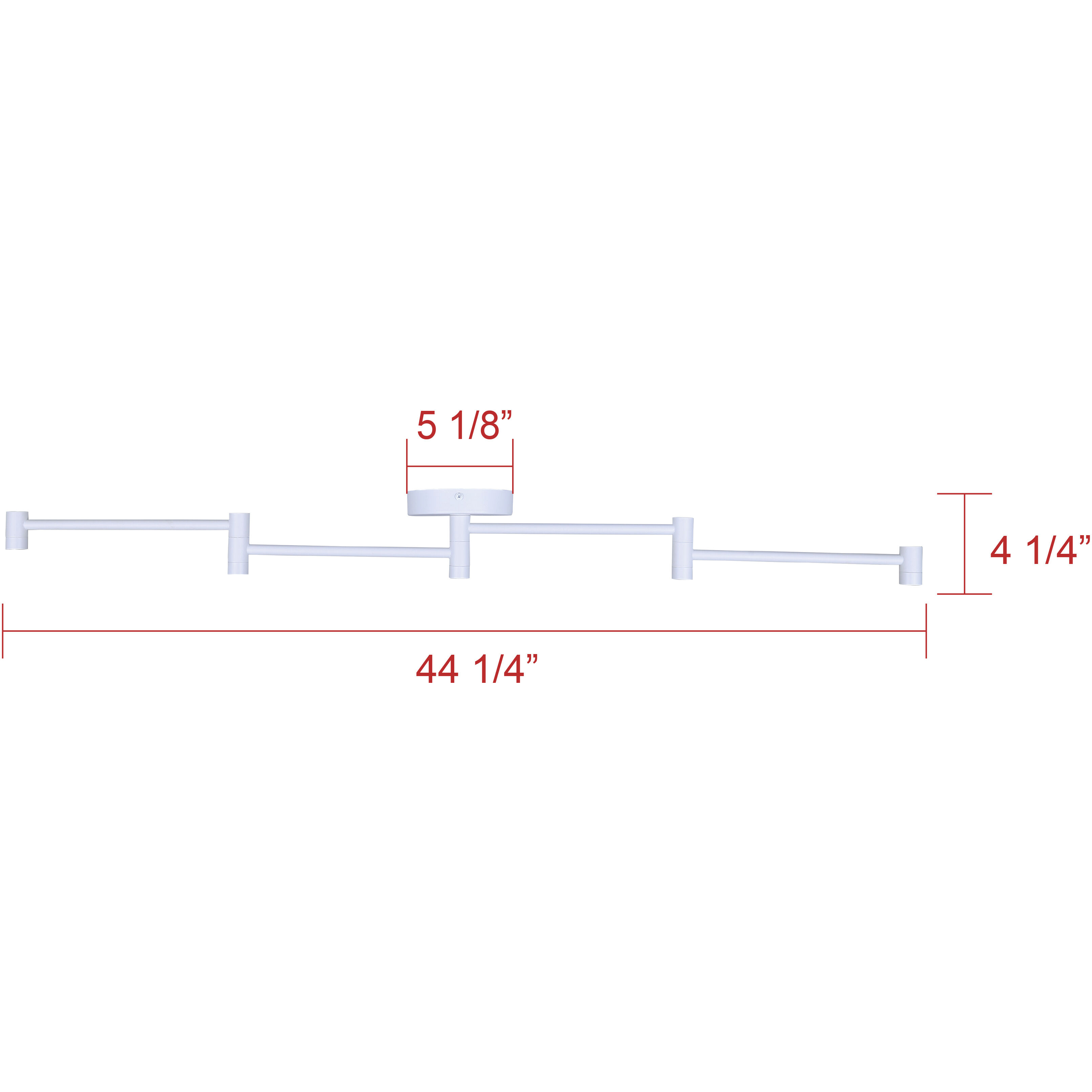 Axa 4 Light White Track Lighting Ceiling Light