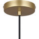 Monroe 1 Light 11.75 inch Gold Pendant Ceiling Light