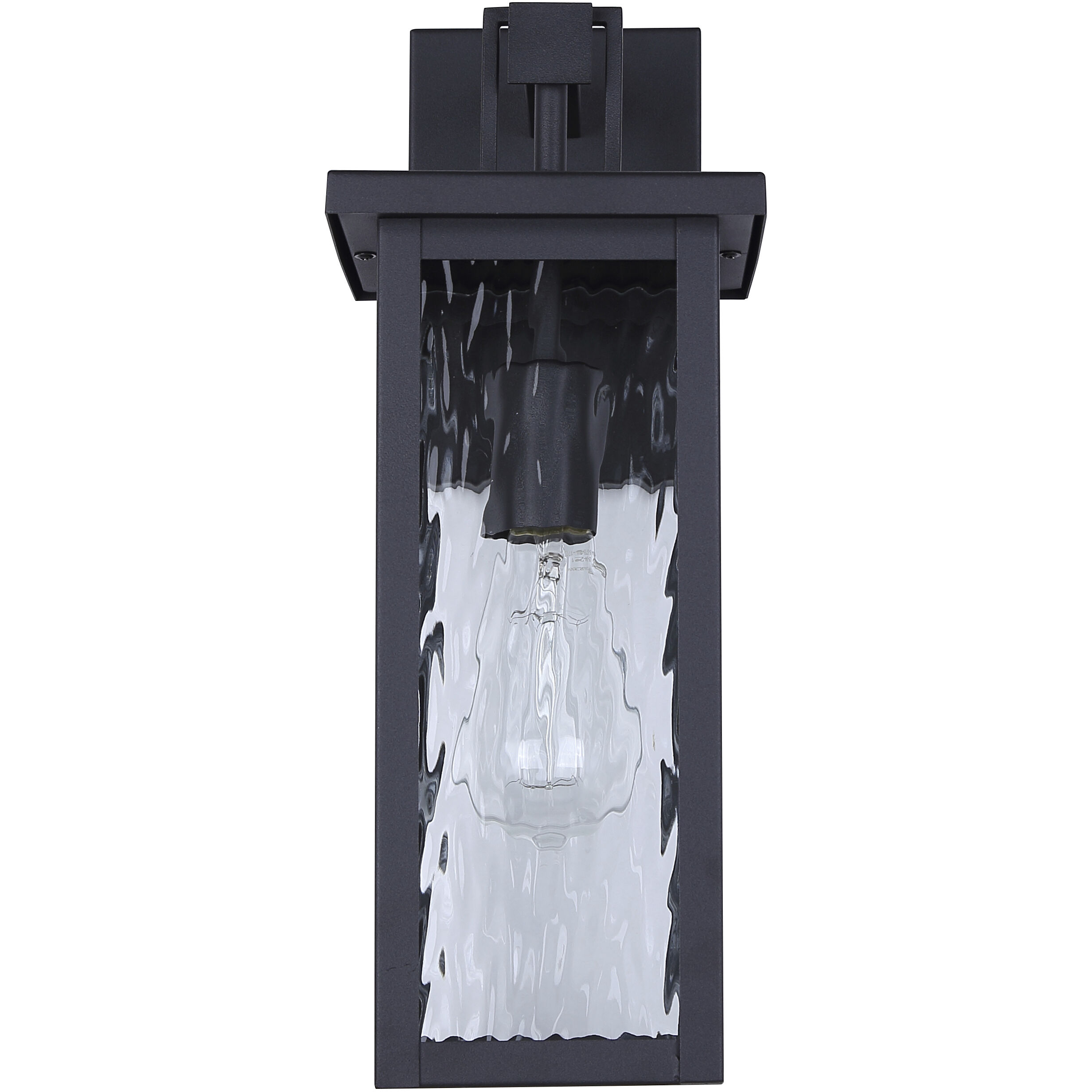 Shana 1 Light 16 inch Black Outdoor Wall Lantern