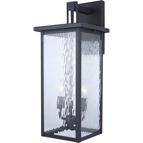 Shana 2 Light 22 inch Black Outdoor Wall Lantern