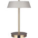 Jessa 14 inch 16.00 watt Gold Table Lamp Portable Light in Gray Metal