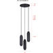 Cohen 3 Light 13 inch Black Pendant Ceiling Light