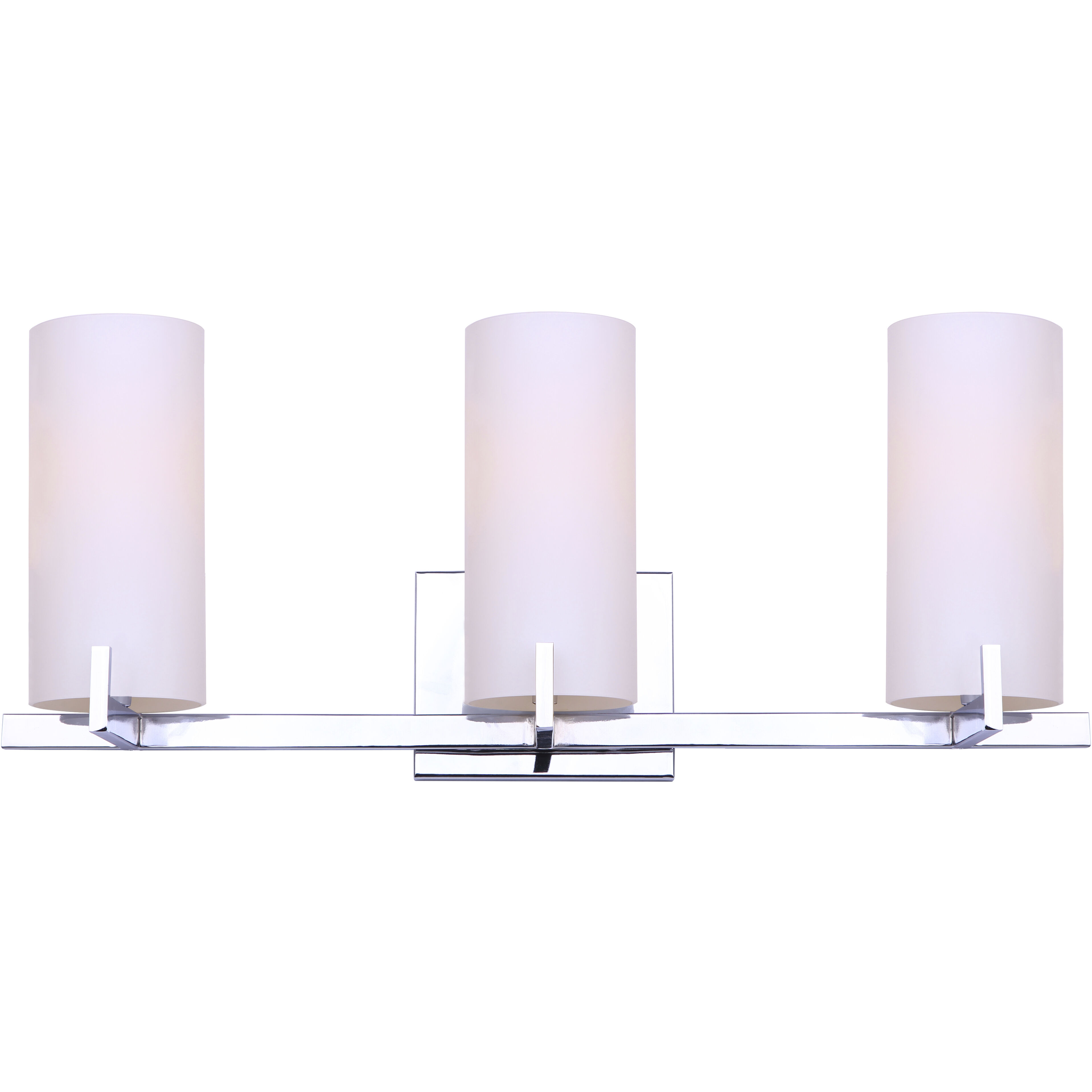 Bishop 3 Light 24 inch Chrome Vanity Light Wall Light