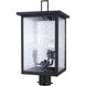 Shana 3 Light 22 inch Black Outdoor Post Lantern