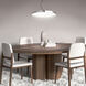 Lenox LED 24 inch Brushed Nickel Chandelier Ceiling Light