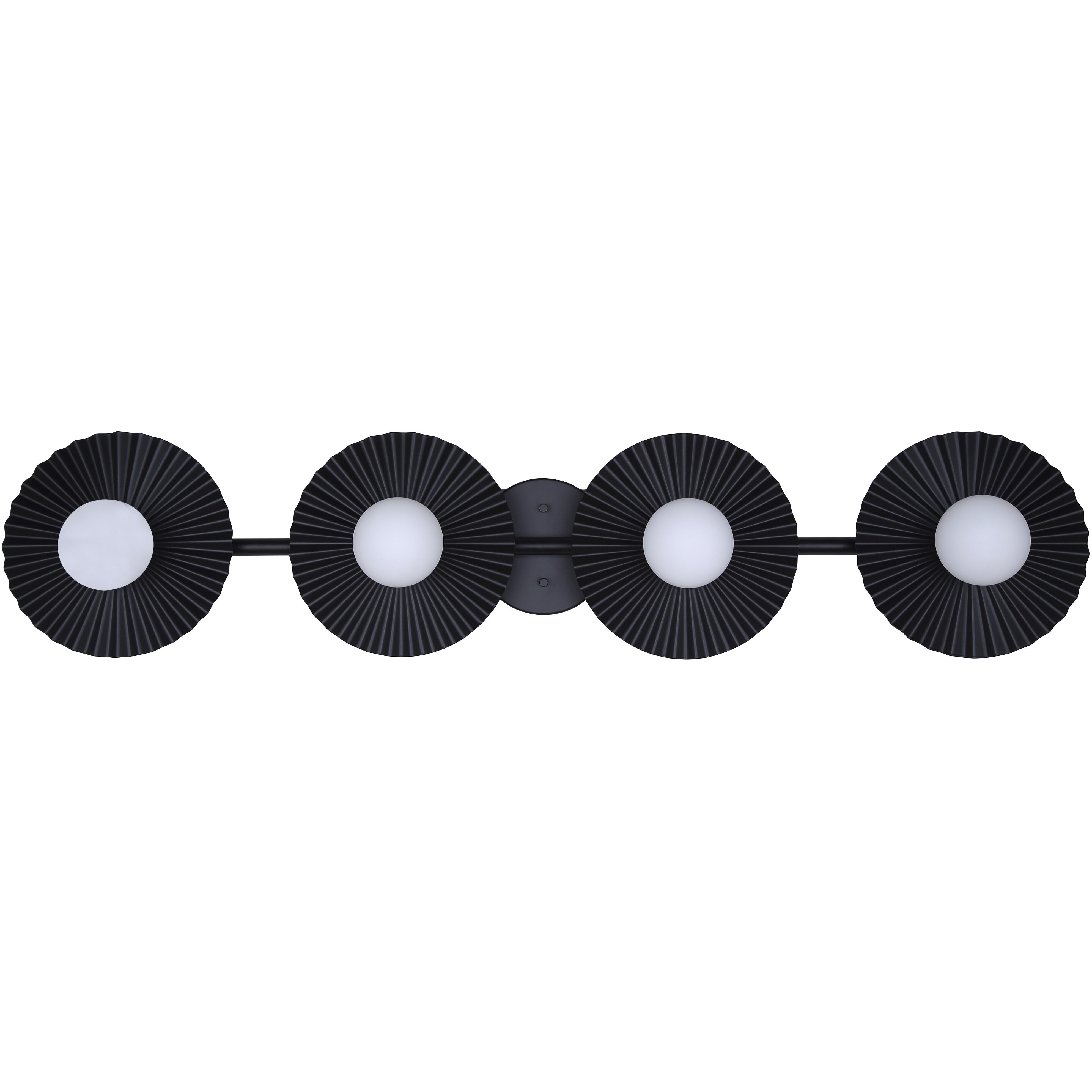 Payton 4 Light 38.75 inch Black Vanity Light Wall Light