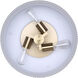 Kinslea 3 Light 14 inch Gold Flush Mount Ceiling Light