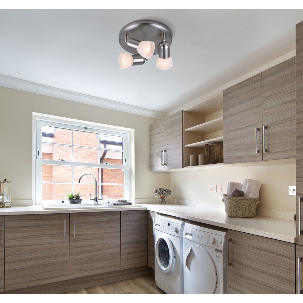 Jasper 3 Light Brushed Pewter Track Lighting Ceiling Light