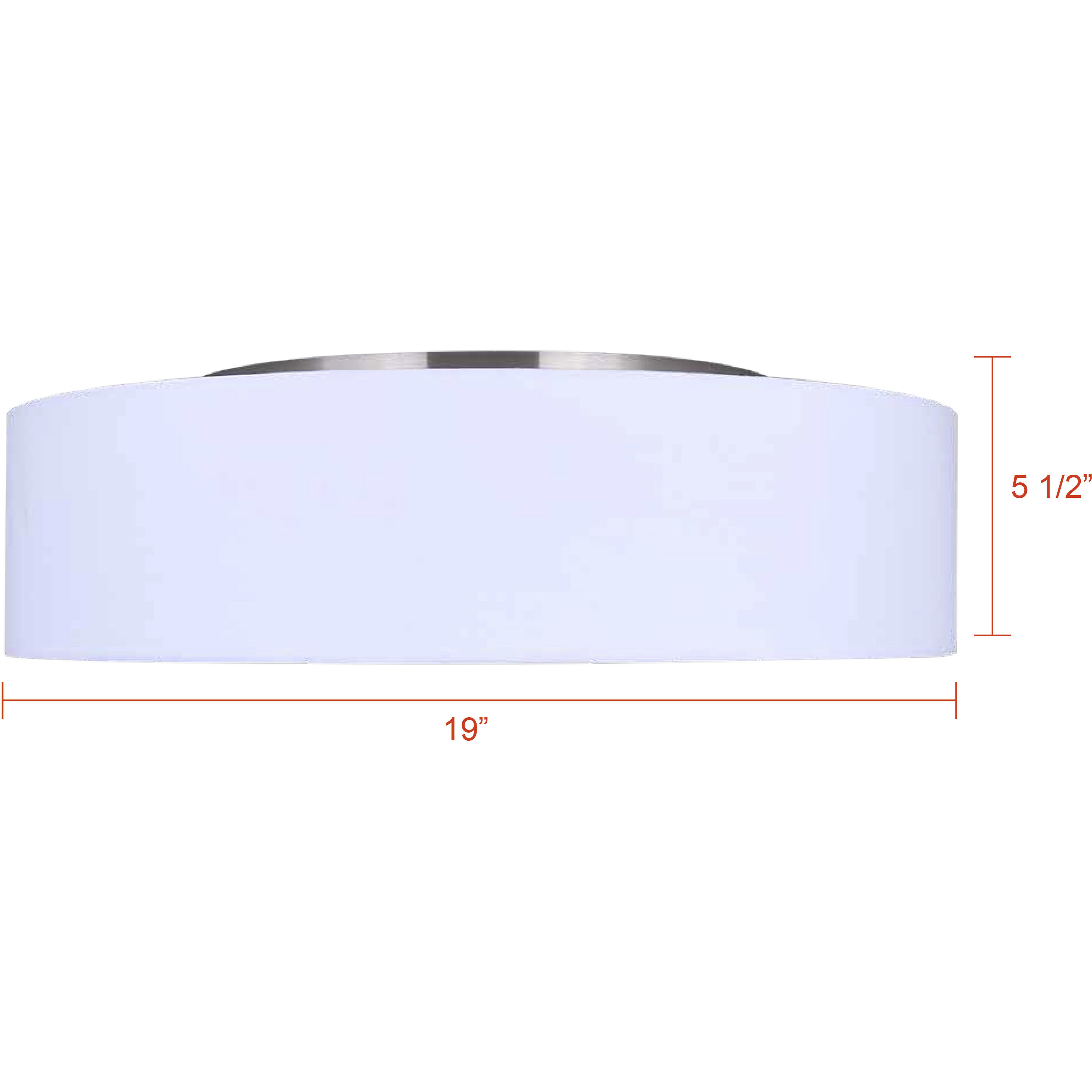 Landra 3 Light 19 inch Brushed Nickel Flush Mount Ceiling Light