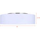 Landra 3 Light 19 inch Brushed Nickel Flush Mount Ceiling Light