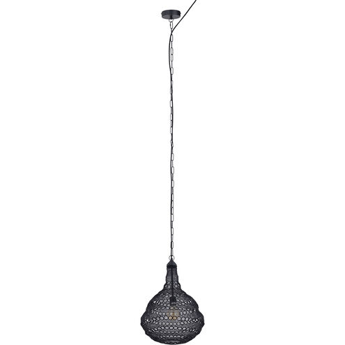 Agra 1 Light 14.5 inch Black Swag Pendant Ceiling Light