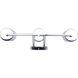 Eden 3 Light 23.25 inch Chrome Vanity Light Wall Light