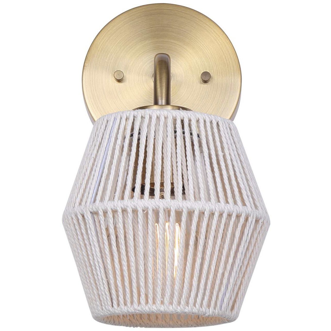 Willow 1 Light 7.25 inch Gold Vanity Light Wall Light