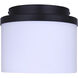 Britton 1 Light 9 inch Matte Black Flush Mount Ceiling Light in Flat Opal Glass