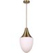 Evlin 1 Light 9.75 inch Gold Pendant Ceiling Light