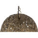 Kora 1 Light 15 inch Antique Brass Pendant Ceiling Light
